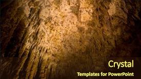  Presentation with cave - Audience pleasing presentation theme consisting of lawa - stalactites in gyukusendo cave backdrop and a wine colored foreground