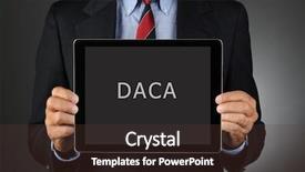  Presentation with acronym - PPT theme enhanced with lawmaker - closeup of a congressman holding background and a tawny brown colored foreground