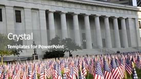  Presentation with statehouse - Theme consisting of lawn at the ohio background and a gray colored foreground