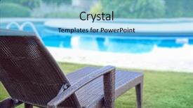  Presentation with sun tzu - Slides featuring lawn service - comfortable sun lounger near swimming background and a  colored foreground