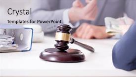  Presentation with bribe - Audience pleasing slides consisting of lawyer being offered bribe backdrop and a  colored foreground