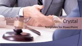  Presentation with bribe - Colorful PPT theme enhanced with lawyer being offered bribe backdrop and a  colored foreground