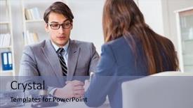  Presentation with bribe - Slide deck enhanced with lawyer being offered bribe background and a ocean colored foreground