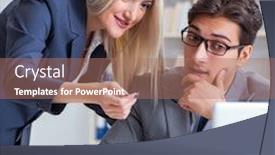  Presentation with lawyer client - Slide deck enhanced with lawyer discussing legal case background and a coral colored foreground