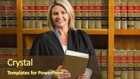  Presentation with law school - Slides with lawyer holding book background and a tawny brown colored foreground