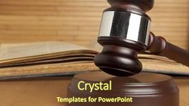 Presentation with lawyer - PPT theme consisting of lawyer judge - gavel background and a tawny brown colored foreground