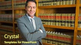  Presentation with law school - Slides enhanced with lawyer standing in the law background and a tawny brown colored foreground