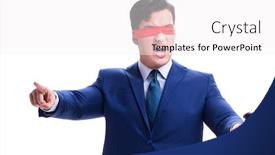  Presentation with lawyer - PPT layouts enhanced with lawyer-with-blindfold-holding background and a white colored foreground