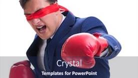  Presentation with lawyer - Amazing slide deck having lawyer-with-blindfold-wearing-boxing backdrop and a navy blue colored foreground