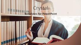  Presentation with law case - Slide deck having lawyer-working-on-a-difficult background and a soft green colored foreground