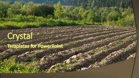  Presentation with what is soil conservation - Audience pleasing presentation consisting of layer farming - cultivating of virgin soil backdrop and a tawny brown colored foreground