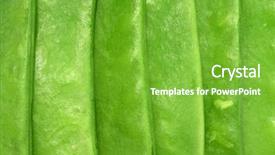  Presentation with bunch of green peas - Colorful presentation design enhanced with layer farming - green peas mangetout close up backdrop and a  colored foreground