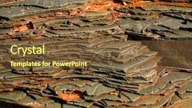  Presentation with copper mining - Slides featuring layered rocks contains copper ore background and a tawny brown colored foreground