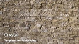  Presentation with brick - Presentation design with layers architecture - abstract brick background background and a  colored foreground