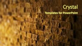  Presentation with 3d architecture abstract - Colorful presentation theme enhanced with layers architecture - abstract brick background backdrop and a  colored foreground