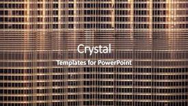  Presentation with architecture city - Cool new PPT theme with layers architecture - close up of skyscrapers backdrop and a tawny brown colored foreground