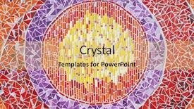  Presentation with mosaic - Slide deck having layers architecture - colorful mosaic tiles background background and a yellow colored foreground