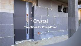  Presentation with graphite - Slide deck having layers architecture - graphite styrofoam insolation background and a gray colored foreground