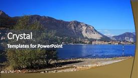  Presentation with scenic - Beautiful theme featuring layers architecture - scenic view of isola dei backdrop and a ocean colored foreground