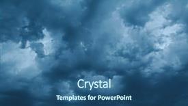  Presentation with atmosphere layers - Audience pleasing theme consisting of layers atmosphere - dark clouds of stormy sky backdrop and a ocean colored foreground