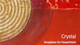  Presentation with myself - Cool new slide set with layers earth - abstract painted artistic red background backdrop and a crimson colored foreground