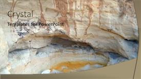  Presentation with white snow - Theme enhanced with layers-of-colored-sand-snow background and a coral colored foreground