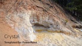  Presentation with white snow - Amazing PPT layouts having layers-of-colored-sand-snow backdrop and a coral colored foreground