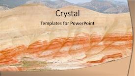  Presentation with soil - Theme featuring layers of desert colored soil background and a lemonade colored foreground