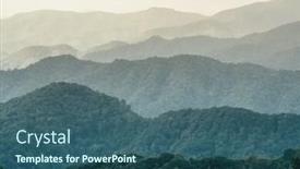  Presentation with mountain - Presentation theme with layers-of-mountains-forest-mountain background and a ocean colored foreground