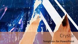  Presentation with old style - Theme with layers-of-old-colorful-posters background and a coral colored foreground