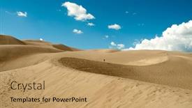  Presentation with beach ball sand dunes - Presentation consisting of layers-of-sand-dunes background and a  colored foreground