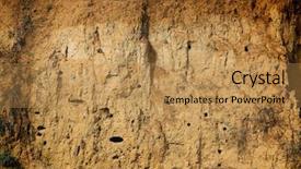  Presentation with soil - Amazing presentation design having layers of soil backdrop and a yellow colored foreground