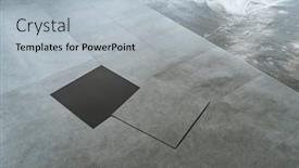  Presentation with pvc - Slide set having laying-of-linoleum-or-polymer background and a light gray colored foreground