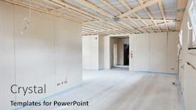  Presentation with dry - Slide set having laying-the-screed-and-letting background and a sky blue colored foreground