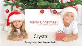  Presentation with christmas kids - Presentation theme enhanced with romantic beach couple in love relaxing on vacation enjoying ocean view together sitting in the sand embracing and hugging beautiful young multiracial couple asian woman caucasian man background and a coral colored foreground