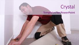  Presentation with wall falling - Amazing presentation theme having laying wall-to-wall carpet backdrop and a  colored foreground