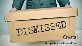  Presentation with cyber sex word written - Audience pleasing PPT layouts consisting of layoffs - businessman carrying a box backdrop and a coral colored foreground