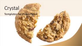  Presentation with white chocolate - Beautiful PPT layouts featuring lays chips - delicious oatmeal raisin cookies backdrop and a lemonade colored foreground