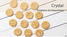  Presentation with gluten free - Beautiful theme featuring lays chips - gluten free healthy oatmeal cookies backdrop and a lemonade colored foreground