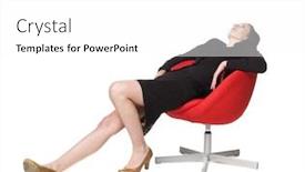  Presentation with unique red chair - Cool new presentation with lazy-woman-in-a-chair backdrop and a white colored foreground