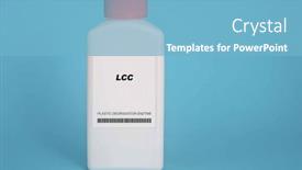  Presentation with enzyme - PPT layouts with lcc-sample-of-plastic-eating background and a light blue colored foreground