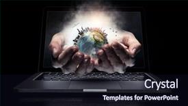  Presentation with global - Colorful presentation theme enhanced with lcd education - global connection technologies mixed media backdrop and a wine colored foreground