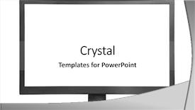  Presentation with black - Cool new slides with lcd monitor - black screen backdrop and a white colored foreground