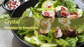  Presentation with pear - PPT layouts enhanced with kos - pork salad with chili pear background and a tawny brown colored foreground
