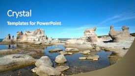  Presentation with canadian culture canada china national - Presentation theme enhanced with le chateau and agneau monolithe background and a teal colored foreground