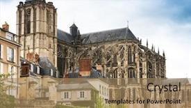  Presentation with france - Cool new theme with le mans cathedral in le backdrop and a coral colored foreground