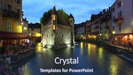  Presentation with france - Slide deck featuring palais de i'lle annecy background and a ocean colored foreground