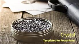  Presentation with lead - Presentation with lead airgun pellets in tin background and a  colored foreground