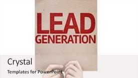  Presentation with lead - Cool new theme with lead generation card isolated backdrop and a lemonade colored foreground