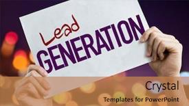  Presentation with lead - Beautiful presentation theme featuring lead generation placard with night backdrop and a  colored foreground